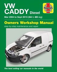 VW Caddy Diesel (Mar '04-Sept '15) 04 to 65 kaina ir informacija | Kelionių vadovai, aprašymai | pigu.lt