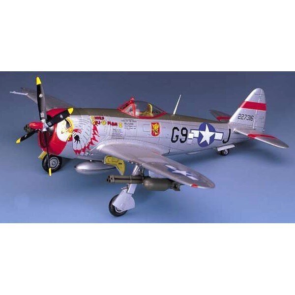 Klijuojamas modelis Academy 12491 P-47D "BUBBLE-TOP" 1/72 цена и информация | Klijuojami modeliai | pigu.lt