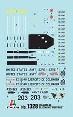 Italeri plastikinis modelis UH-60 / MH60 "Naktinis reidas" kaina ir informacija | Kolekciniai modeliukai | pigu.lt