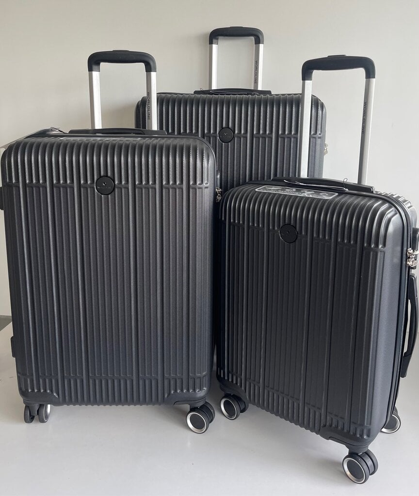 Didelis kelioninis lagaminas Airtex 630/L, juodas kaina ir informacija | Lagaminai, kelioniniai krepšiai | pigu.lt