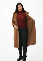 Пальто-"халат" с капюшоном и накладными карманами цена и информация | Женские пальто | pigu.lt