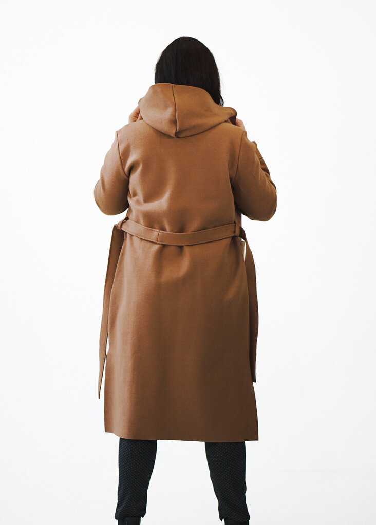 Paltas moterims Versal, rudas kaina ir informacija | Paltai moterims | pigu.lt