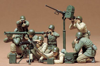 Tamiya Plastikinis modelis US Gun and Mortar Team kaina ir informacija | Kolekciniai modeliukai | pigu.lt