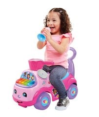 Музыкальная машинка Pulio Ride On Fisher Price, розовая цена и информация | Игрушки для малышей | pigu.lt