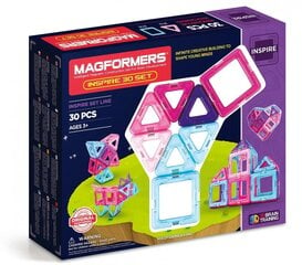 Magformers Магформерс Inspire 30 шт. цена и информация | Конструкторы и кубики | pigu.lt