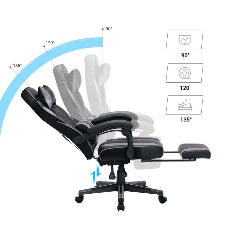 Žaidimų kėdė Songmics kaina ir informacija | Biuro kėdės | pigu.lt