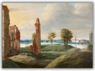 Reprodukcija Biržų pilies griuvėsiai (1800) (Pranciškus Smuglevičius), 100x70 cm kaina ir informacija | Reprodukcijos, paveikslai | pigu.lt