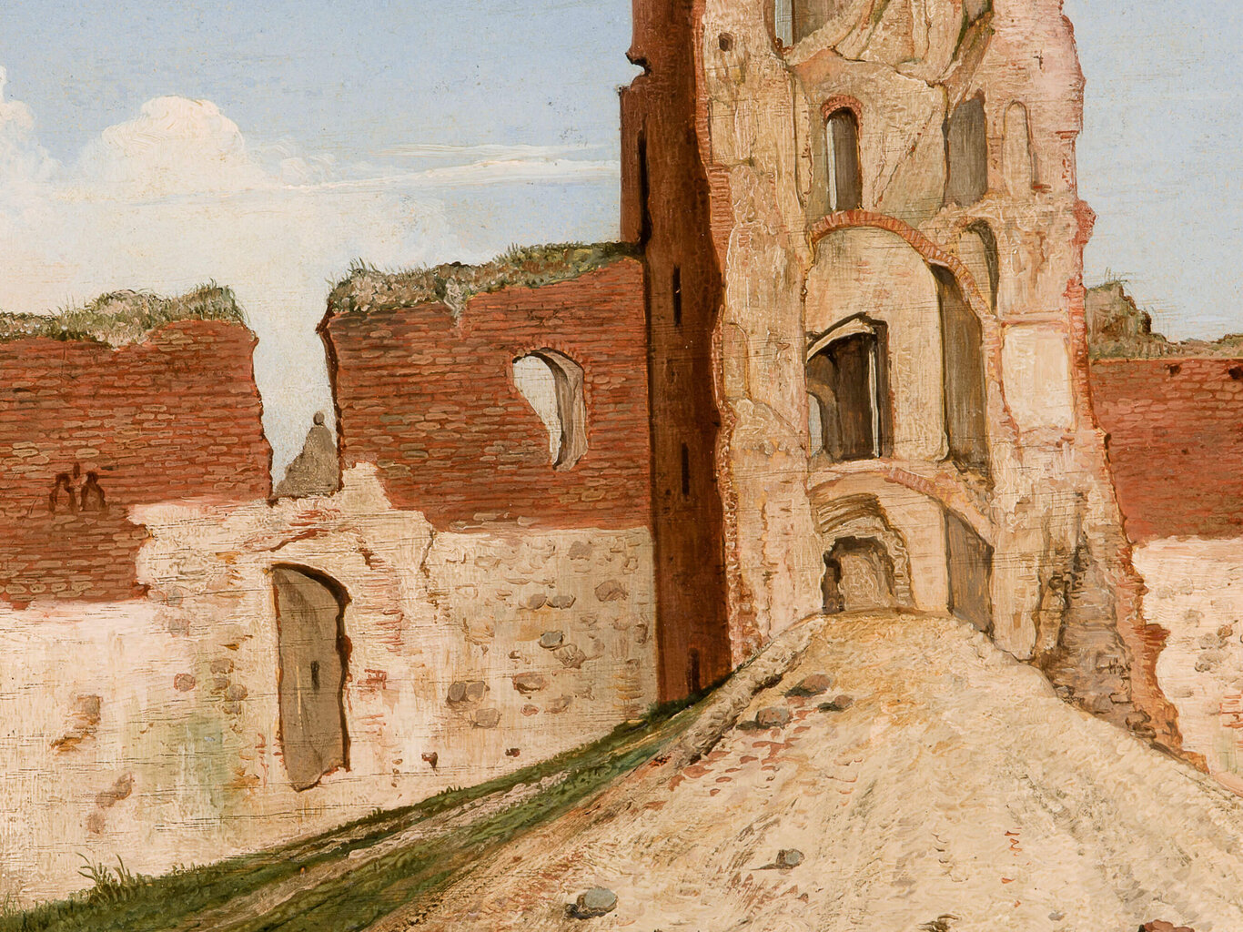 Reprodukcija Trakų Pilies griuvėsiai (1854) (Wincenty Dmochowski), 40x35 cm kaina ir informacija | Reprodukcijos, paveikslai | pigu.lt