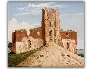 Reprodukcija Trakų Pilies griuvėsiai (1854) (Wincenty Dmochowski), 80x65 cm kaina ir informacija | Reprodukcijos, paveikslai | pigu.lt