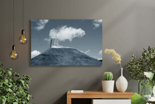 Картина Замок Гедиминаса (черно-белая), 100x60 см цена и информация | Репродукции, картины | pigu.lt