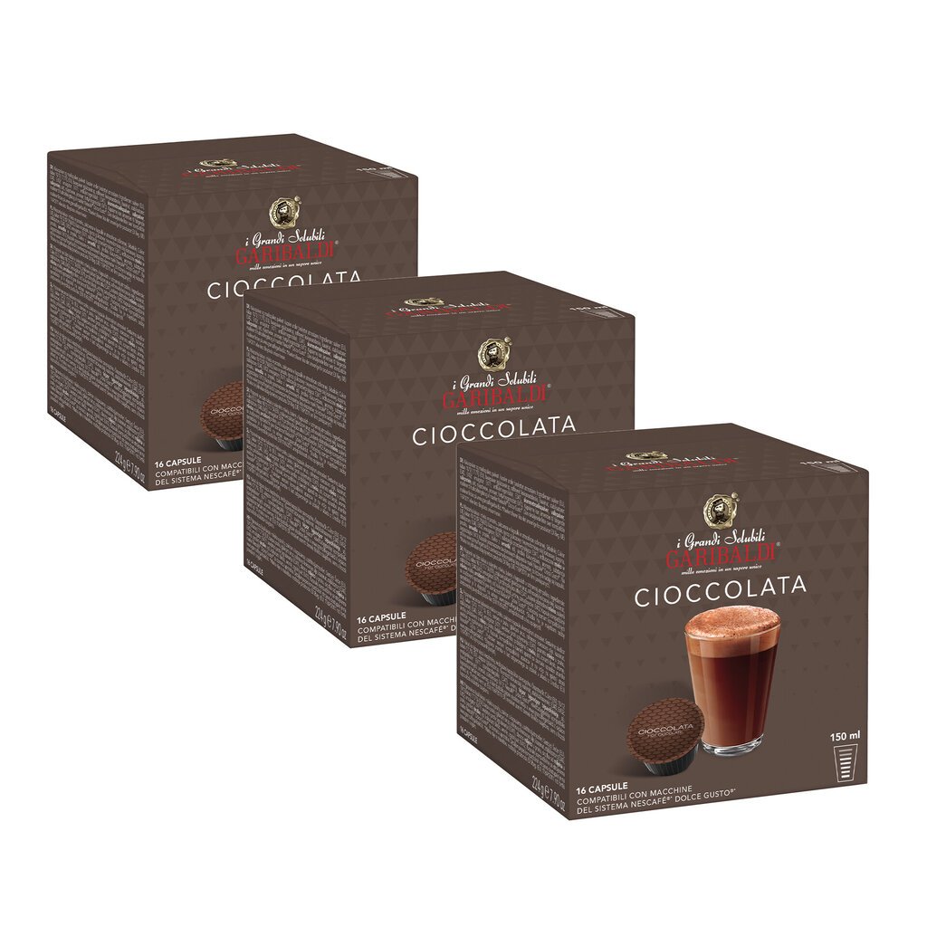 Gran Caffe Garibaldi - CIOCCOLATA, 48 vnt. Dolce Gusto aparatams tinkamų kapsulių kaina ir informacija | Kava, kakava | pigu.lt