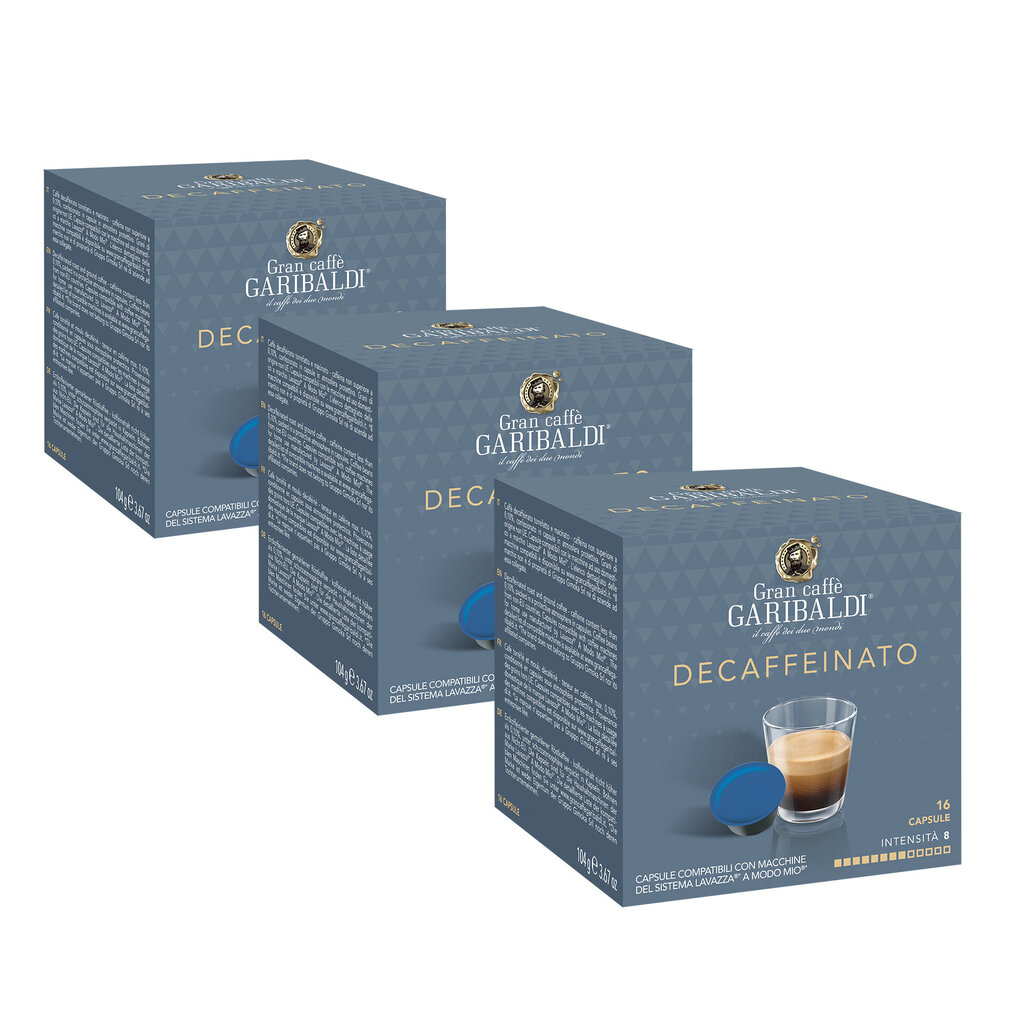 48 vnt. Kavos kapsulių Lavazza A Modo Mio aparatams, Gran Caffe Garibaldi - Decaffeinato цена и информация | Kava, kakava | pigu.lt