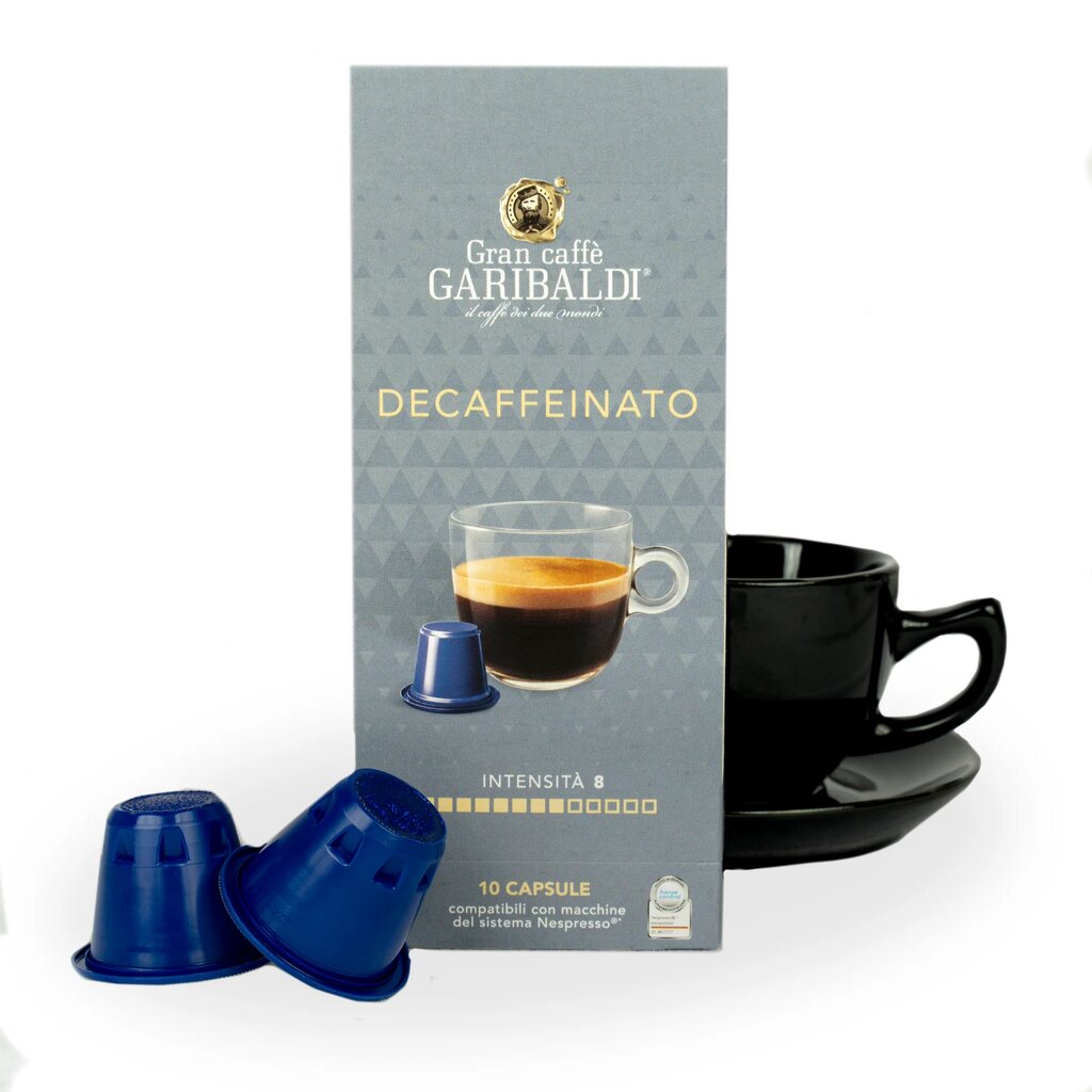 Kavos kapsulės Gran Caffe Garibaldi - Decaffeinato, Nespresso® aparatams, 50 vnt. цена и информация | Kava, kakava | pigu.lt