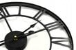 Metalinis sieninis laikrodis 40 cm su tyliu mechanizmu kaina ir informacija | Laikrodžiai | pigu.lt