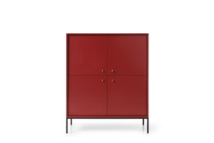Komoda AKL Furniture Mono MKSZ104, raudona kaina ir informacija | Komodos | pigu.lt