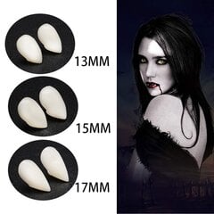 Helovyno dekoracija vampyro dantys 2 rinkiniai, 13 mm. kaina ir informacija | Karnavaliniai kostiumai | pigu.lt