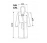 Vyriškas baltas siuvinėtas chalatas su apykakle kaina ir informacija | Vyriški chalatai, pižamos | pigu.lt