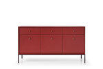 Komoda AKL Furniture Mono MKSZ154, raudona