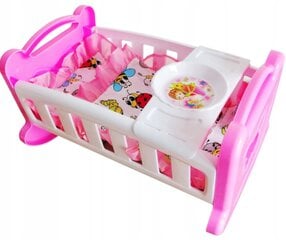 Кроватка для кукол, пластиковая  цена и информация | Игрушки для девочек | pigu.lt