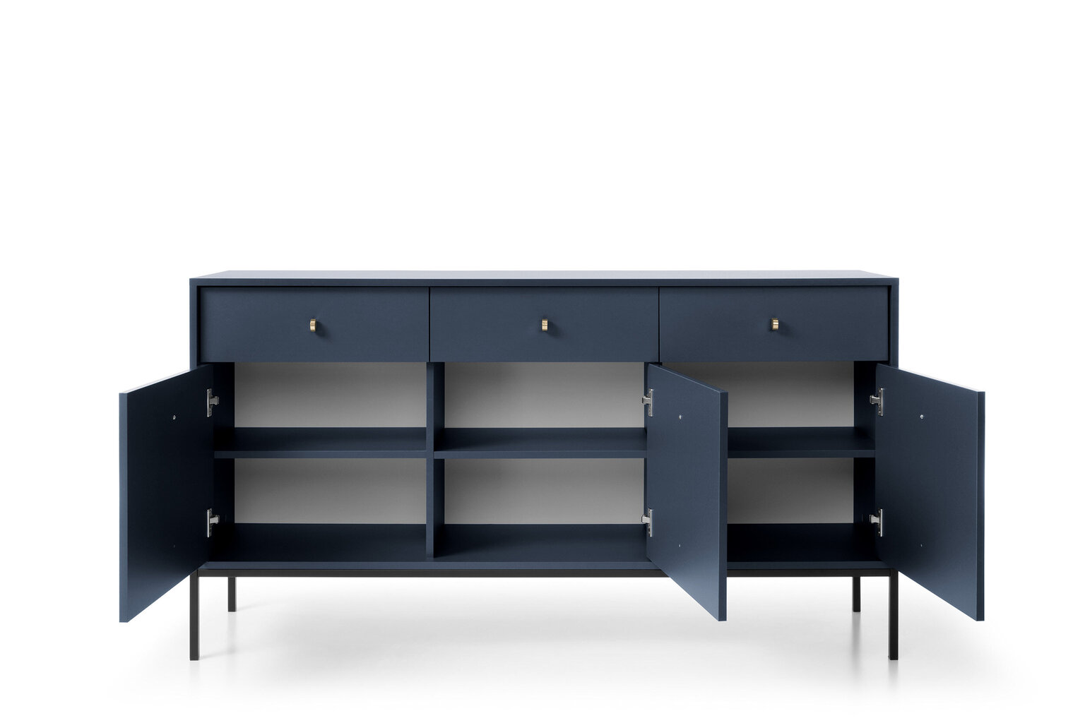 Komoda AKL Furniture Mono MKSZ154, mėlyna kaina ir informacija | Komodos | pigu.lt