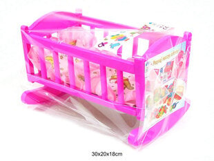 Lova lėlėms, plastikinė (6221) 0073 kaina ir informacija | Žaislai mergaitėms | pigu.lt