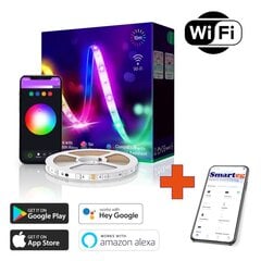 LED juosta Wi-Fi Smarteg, 10 m kaina ir informacija | LED juostos | pigu.lt