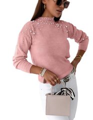 Megztinis su sagutėmis moterims Alili, rožinis цена и информация | Свитера женские | pigu.lt