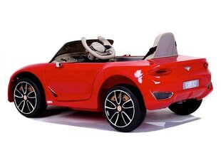 Bentley EXP 12v su muzikos moduliu, raudona blizgi kaina ir informacija | Elektromobiliai vaikams | pigu.lt