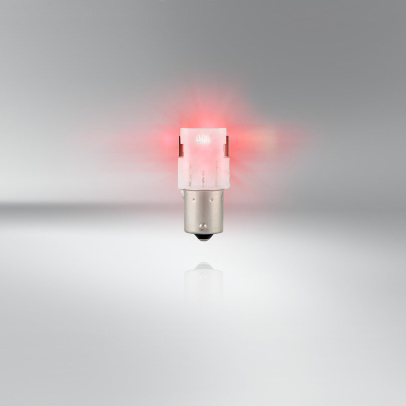 Osram raudonos LED lemputės, P21W, 7506DRP-02B kaina ir informacija | Automobilių lemputės | pigu.lt
