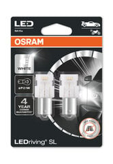 Osram baltos LED lemputės, P21W 6000K, 7506DWP-02B kaina ir informacija | Automobilių lemputės | pigu.lt