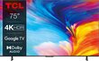 TCL 75P635 цена и информация | Televizoriai | pigu.lt