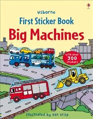 First Sticker Book Big Machines цена и информация | Книги для малышей | pigu.lt