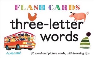 Three-Letter Words - Flash Cards: 50 Word and Picture Cards, with Learning Tips kaina ir informacija | Knygos mažiesiems | pigu.lt