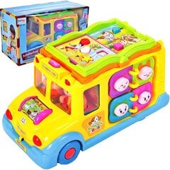 Autobusas su knyga, šviesa, garsu kaina ir informacija | Žaislai berniukams | pigu.lt