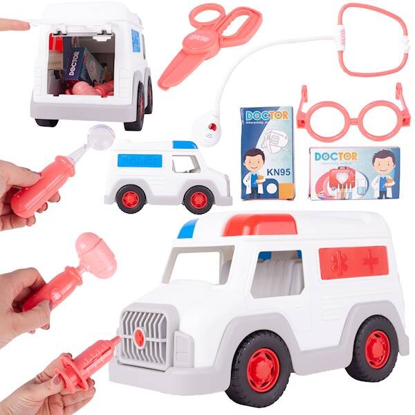 Rinkinys greitosios pagalbos automobilyje 9 elementai kaina ir informacija | Žaislai mergaitėms | pigu.lt