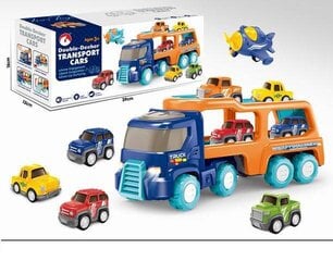 Žaislinis sunkvežimis su automobiliais ir lėktuvu kaina ir informacija | Žaislai berniukams | pigu.lt
