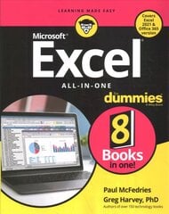Excel All-in-One For Dummies цена и информация | Книги по экономике | pigu.lt