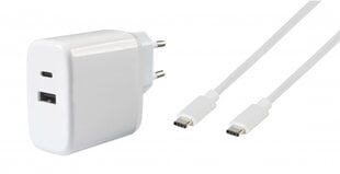 Зарядное устройство VIVANCO Dual, USB Type C, 65Вт цена и информация | Зарядные устройства для телефонов | pigu.lt