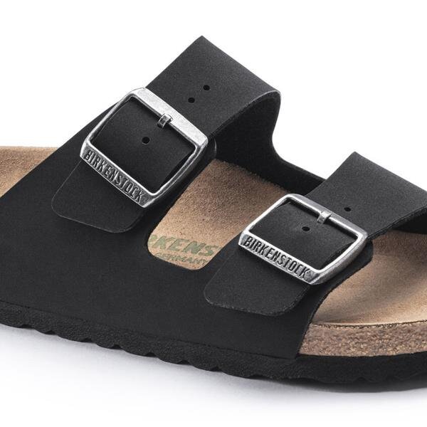 Paplūdimio šlepetės moterims Birkenstock Arizona 1019057, juodos kaina ir informacija | Šlepetės moterims | pigu.lt