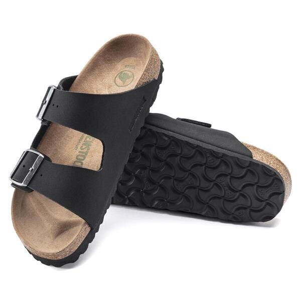 Paplūdimio šlepetės moterims Birkenstock Arizona 1019057, juodos kaina ir informacija | Šlepetės moterims | pigu.lt