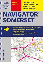 Philip's Street Atlas Navigator Somerset kaina ir informacija | Kelionių vadovai, aprašymai | pigu.lt