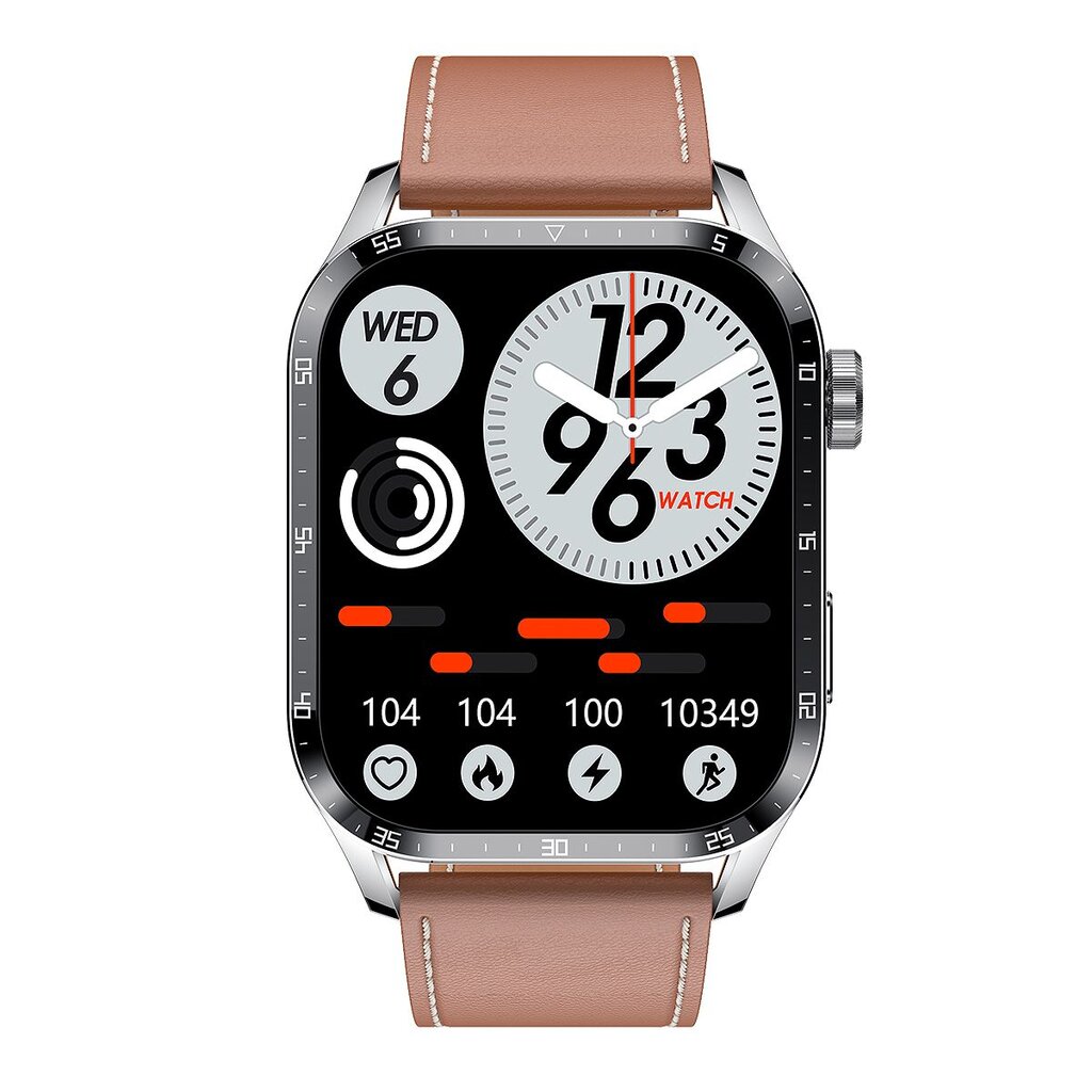 Microwear GT4 Silver/Brown kaina ir informacija | Išmanieji laikrodžiai (smartwatch) | pigu.lt