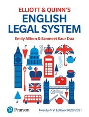 English Legal System 21st edition kaina ir informacija | Ekonomikos knygos | pigu.lt