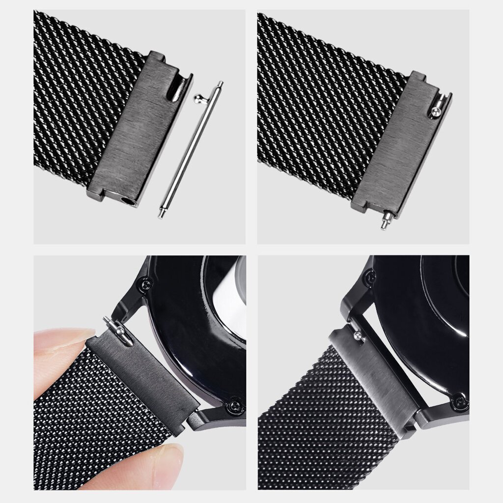 Dux Ducis Magnetic Black kaina ir informacija | Išmaniųjų laikrodžių ir apyrankių priedai | pigu.lt