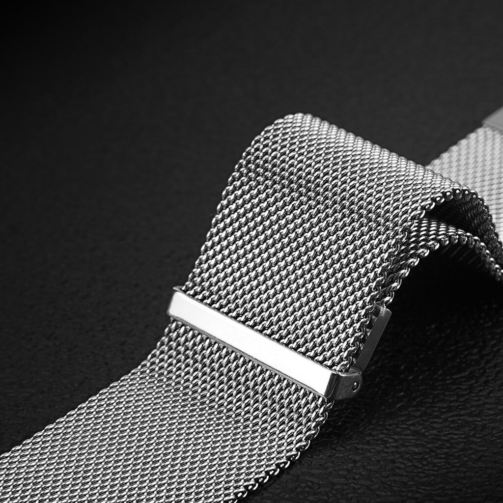 Dux Ducis Magnetic Strap Wristband Silver цена и информация | Išmaniųjų laikrodžių ir apyrankių priedai | pigu.lt