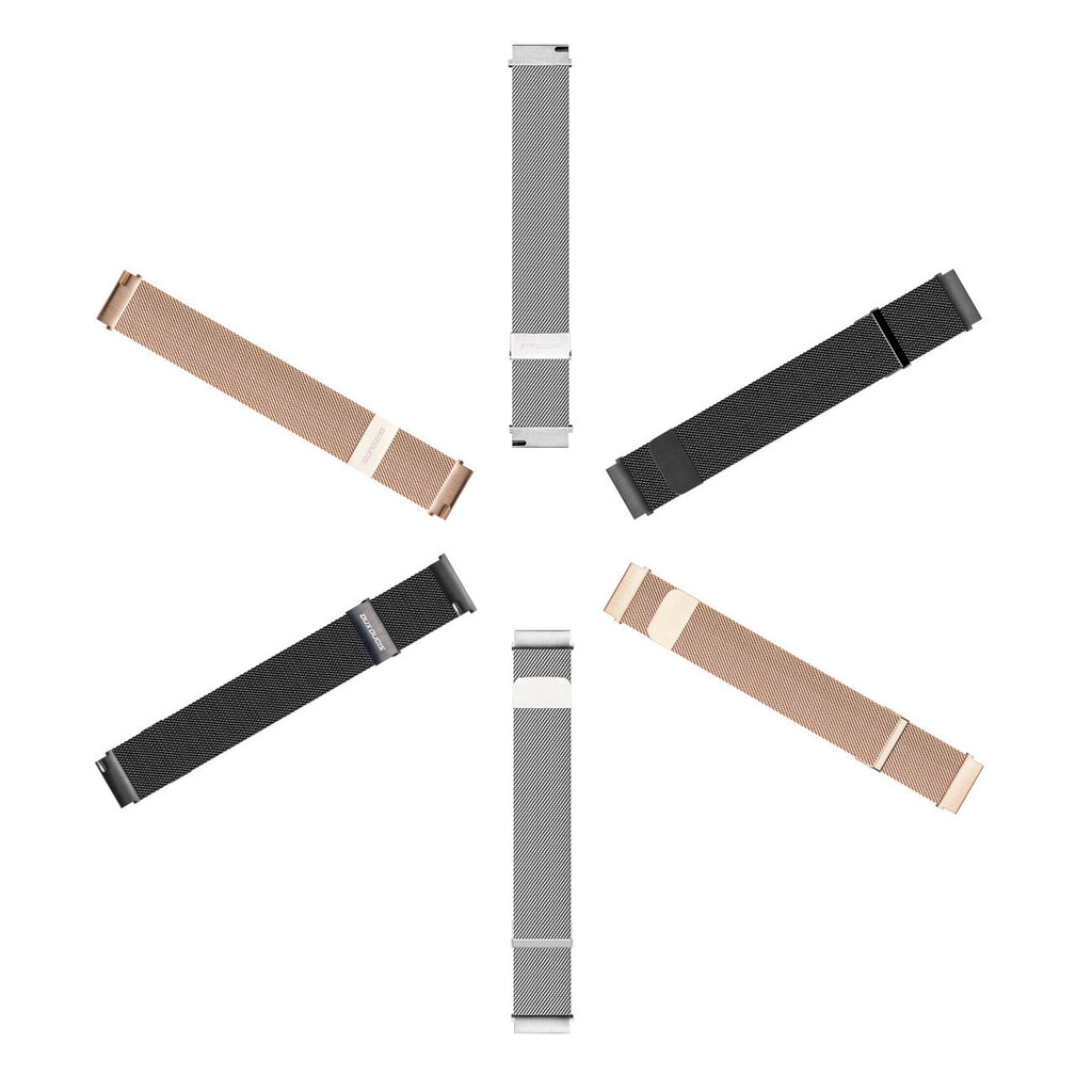 Dux Ducis Magnetic Strap Wristband Silver kaina ir informacija | Išmaniųjų laikrodžių ir apyrankių priedai | pigu.lt