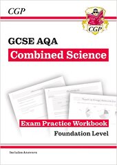 GCSE Combined Science AQA Exam Practice Workbook - Foundation (includes answers) kaina ir informacija | Knygos paaugliams ir jaunimui | pigu.lt