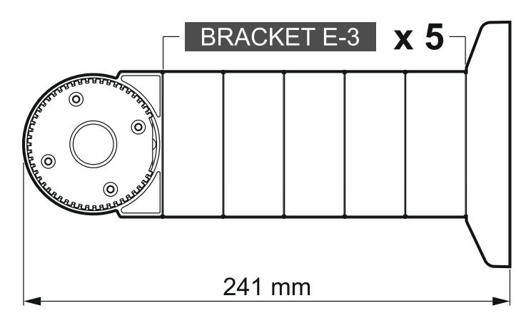 JUDĖJIMO JUTIKLIŲ MODULINĖS RANKENOS DISTANCINĖ PLOKŠTELĖ BRACKET-E-3 SATEL цена и информация | Apsaugos sistemos, valdikliai | pigu.lt