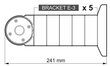 JUDĖJIMO JUTIKLIŲ MODULINĖS RANKENOS DISTANCINĖ PLOKŠTELĖ BRACKET-E-3 SATEL цена и информация | Apsaugos sistemos, valdikliai | pigu.lt