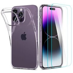 Spigen Crystal Pack iPhone 14 Pro Clear kaina ir informacija | Telefono dėklai | pigu.lt